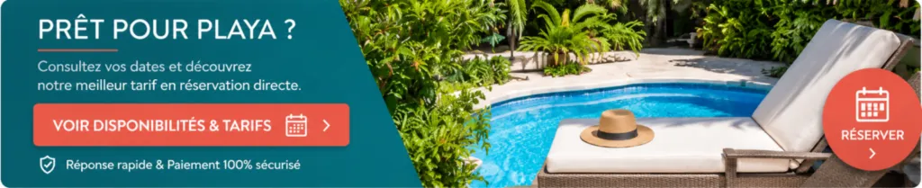 Réservation directe de QUADRA à Playa del Carmen avec piscine et meilleur tarif garanti