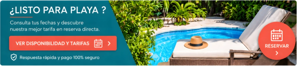 Consulta disponibilidad y consigue nuestra mejor tarifa reservando directamente Reserva directa de alojamiento en Playa del Carmen con piscina y tarifas exclusivas
