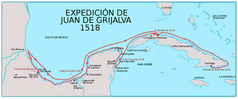Histoire de playa del carmen & Juan de Grijalva