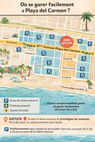 carte-stationnement-playa.jpg Carte des parkings à Playa del Carmen