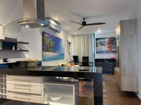 A modern, functional kitchen in the vedra suite